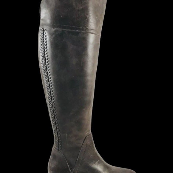 Vince Camuto Bendra Distressed urban boots size 5. Grey is color but looks brown - Picture 8 of 16